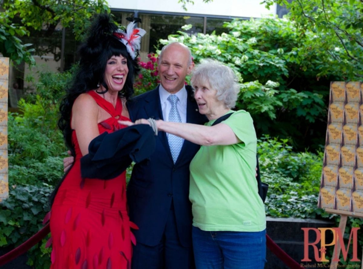 Elley-Ray Hennessy greets David Mirvish at 