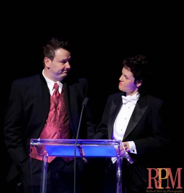 Hosts Craig Lauzon and Michaela Washburn Photo