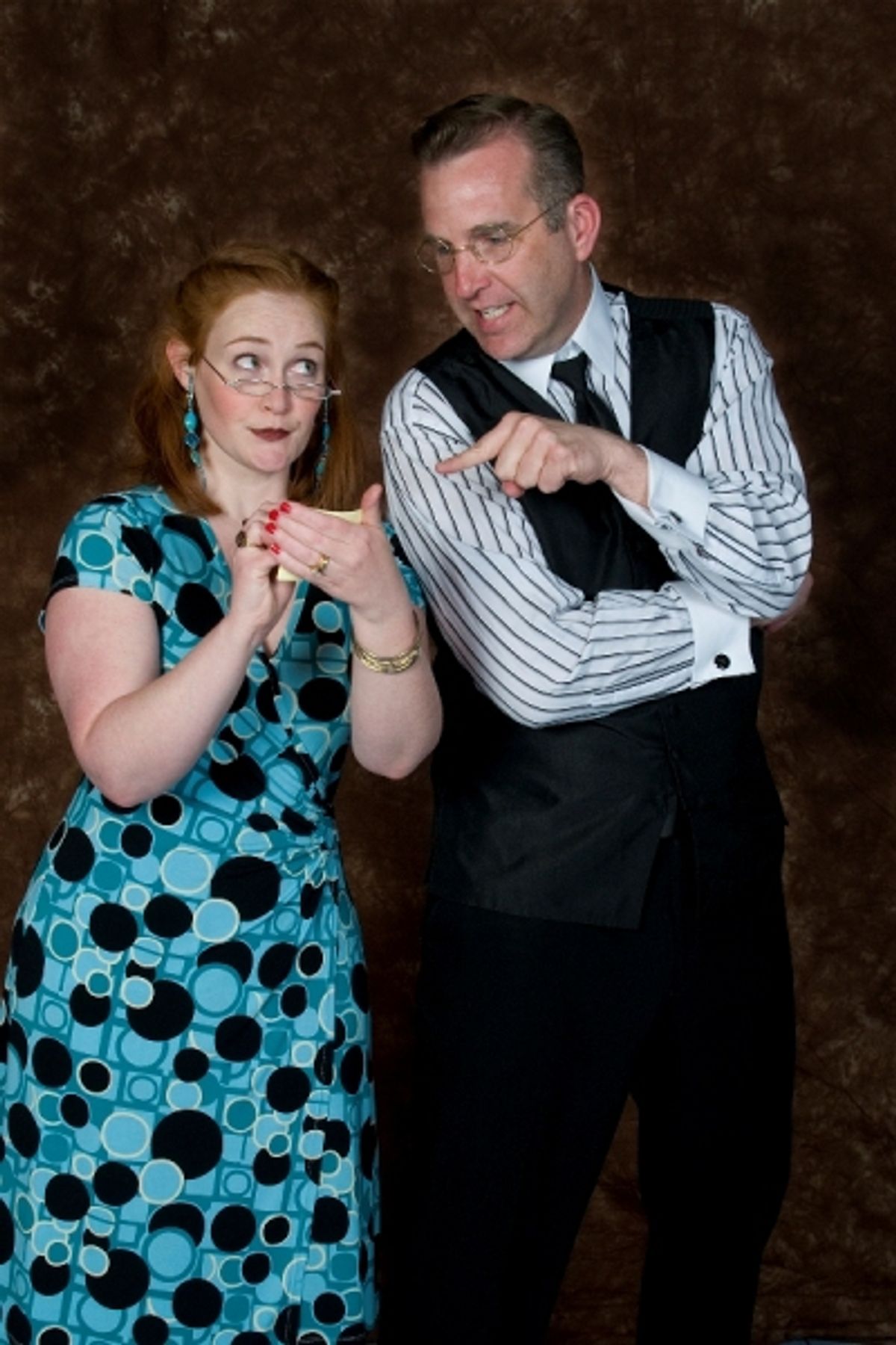 L-R:  Kelly Reeves and Robert Kramer at 