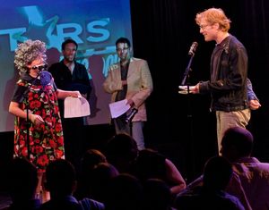 Neil McCaffrey and Anthony Rapp do a scene from The Importance of Being Ernest Photo