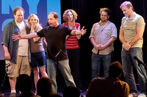 Jordan Gelber, Sarah Saltzberg, Jason Kravits, Alison Cimmet, Greg Hildreth, and Marc Photo