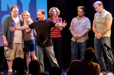 Jordan Gelber, Sarah Saltzberg, Jason Kravits, Alison Cimmet, Greg Hildreth, and Marc Photo