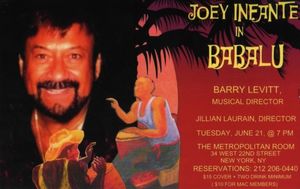 Joey Infante performs 'Babalu' at the Metropolitan Room in New York City. Photo