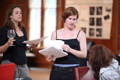Talia Balsam (Ali), Keira Keeley (Parker), and Deirdre O'Connell (Linda)  Photo
