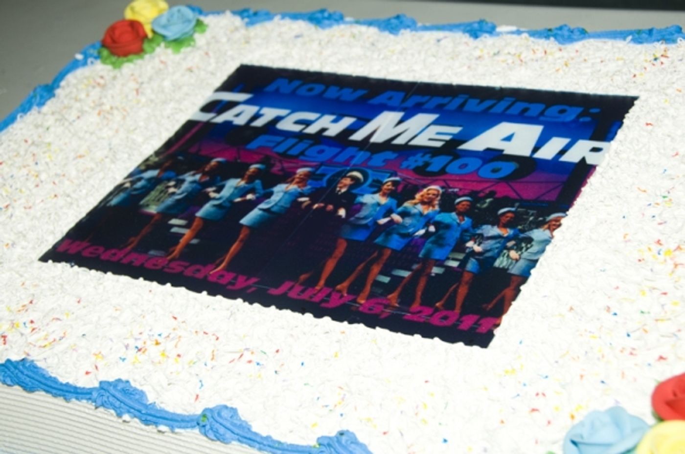 Photo Coverage: Linney, Lucci Celebrate CATCH ME IF YOU CAN's 100th Performance on Broadway!  Image