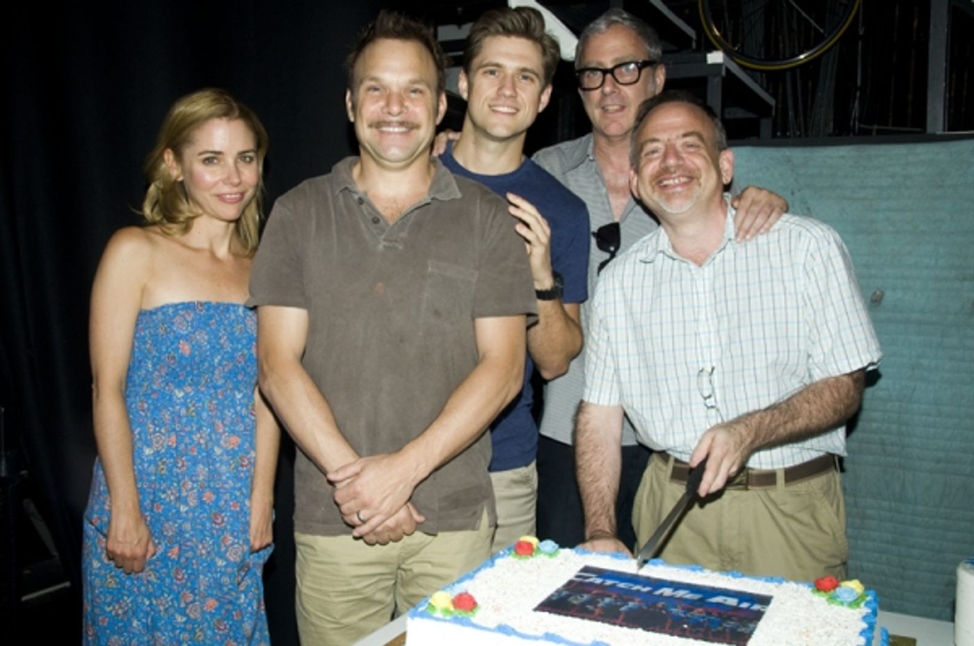 Photo Coverage: Linney, Lucci Celebrate CATCH ME IF YOU CAN's 100th Performance on Broadway!  Image