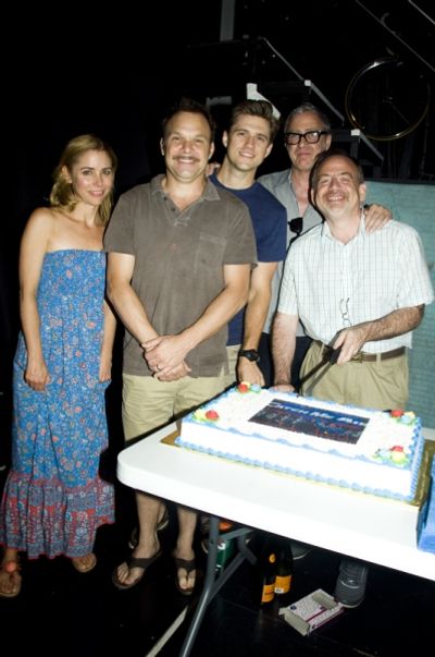 Kerry Butler,Norbert Leo Butz, Aaron Tveit, Scott Wittman & Marc Shaiman Photo