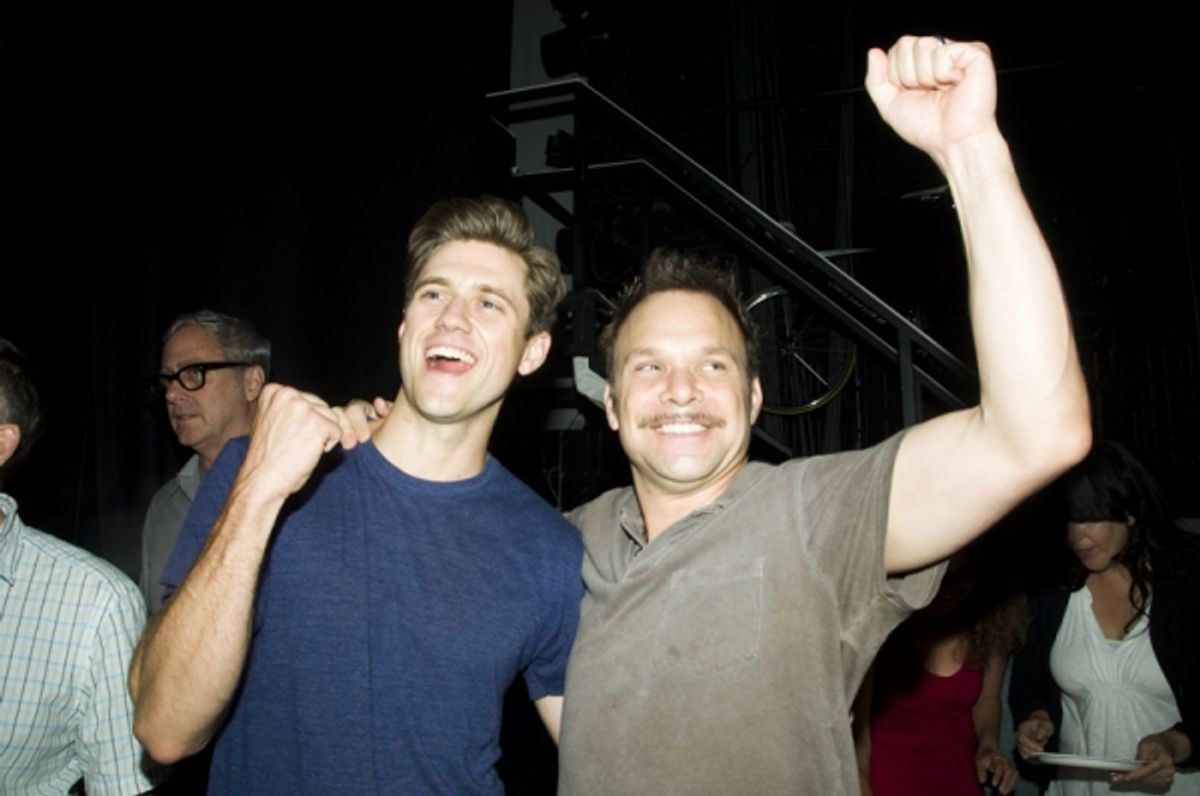Aaron Tveit & Norbert Leo Butz   at 