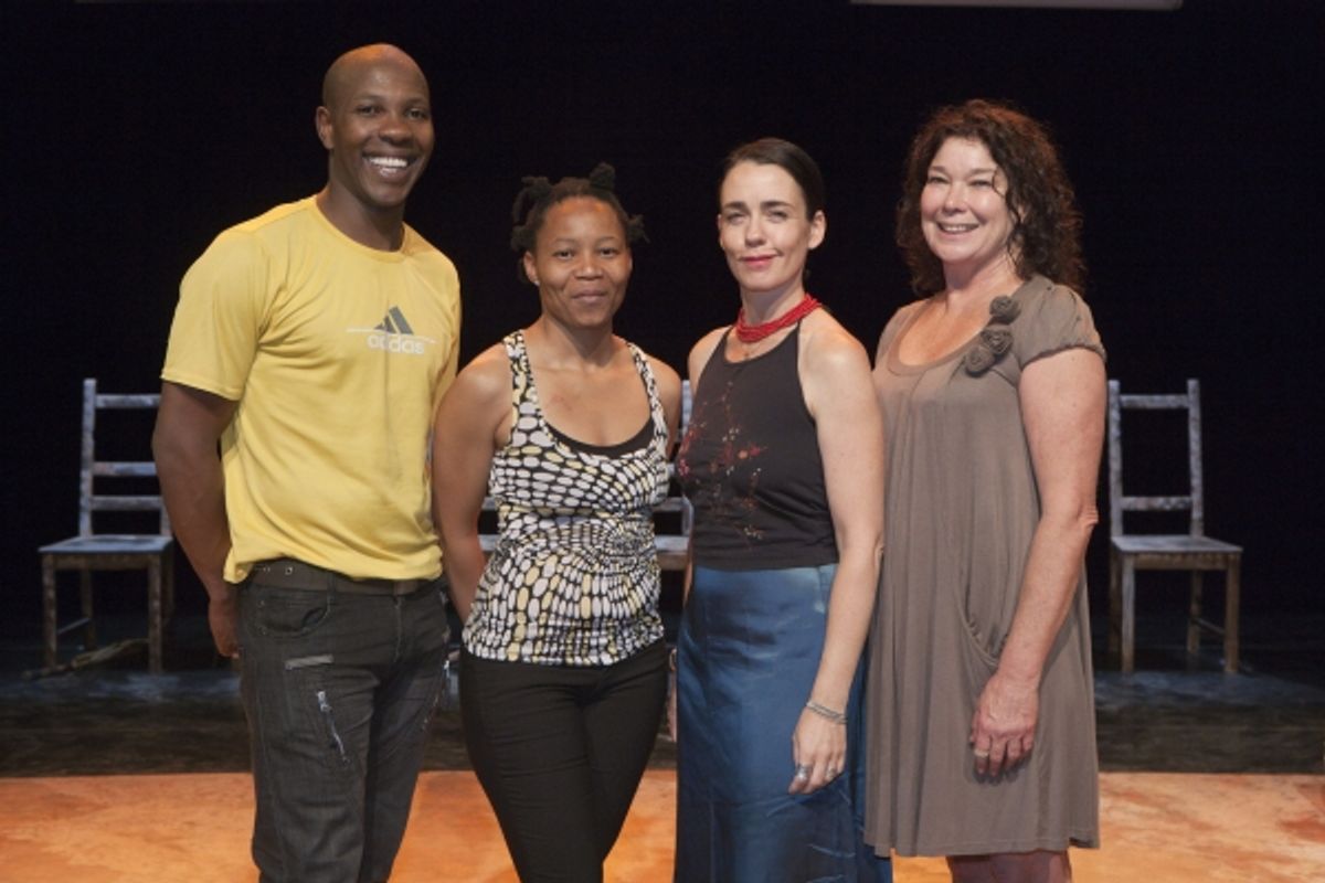 (L-R): Sandile Matsheni, Jabulile Tshabalala, Yael Farber and Dorothy Ann Gould at 