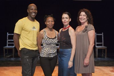 (L-R): Sandile Matsheni, Jabulile Tshabalala, Yael Farber and Dorothy Ann Gould Photo