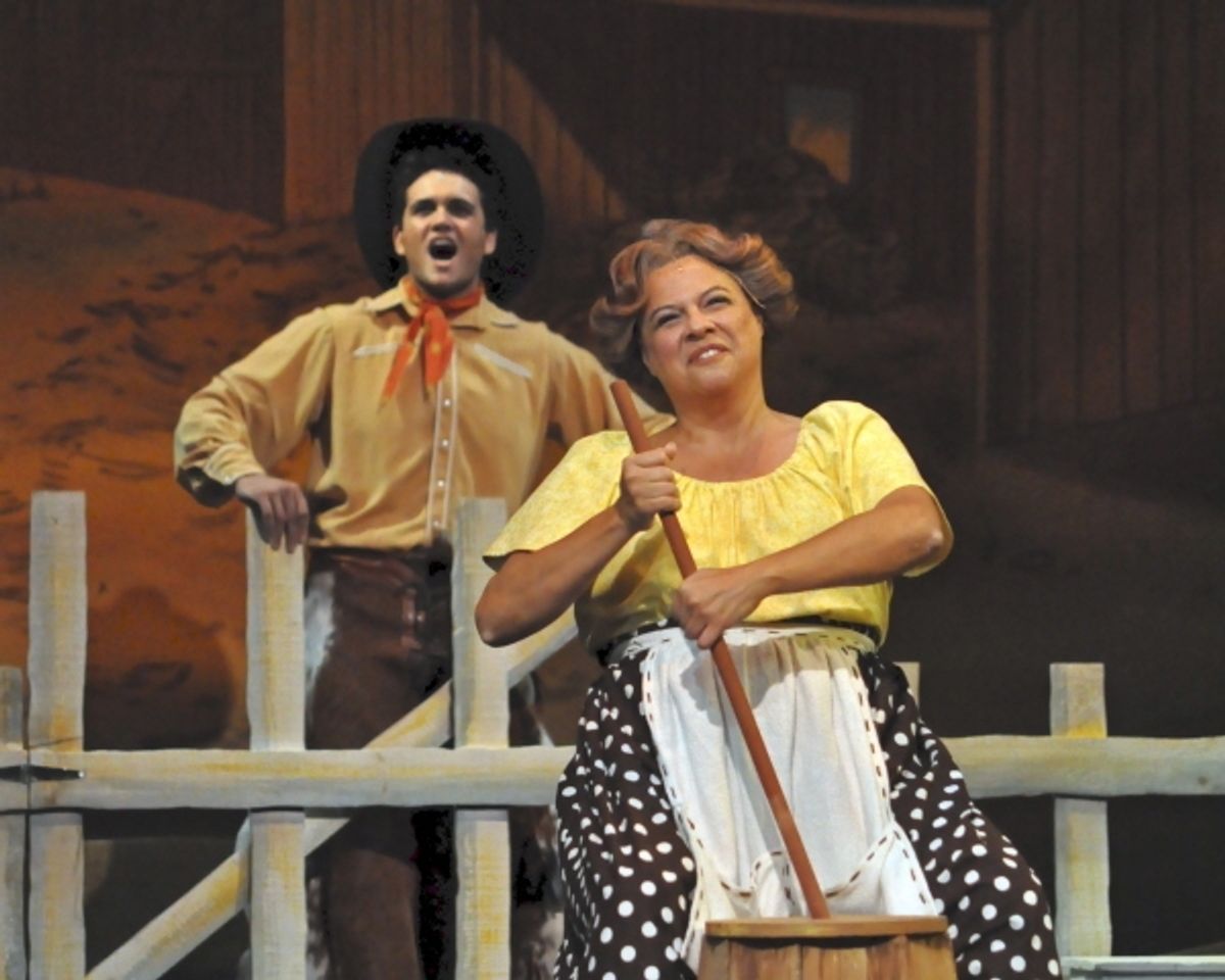 Stephen Mark Lukas and Ellen Peterson as Aunt Eller at 