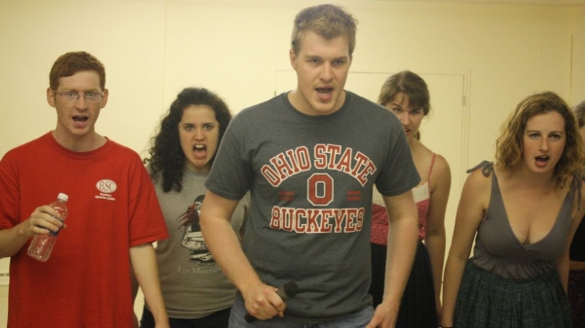 Blah, Blah, Blah, Blah!!!! - Mathew Hawley (Otto) from Norwood, Ma, Kristen McCusker (Martha) from Westford, Ma, Daniel Buckley (Hanschen) from Mansfield, Ma, Sarah Shear (Ensemble) from Mansfield, Ma and Jessica Aspeel (Anna) from North Providence, RI. at 