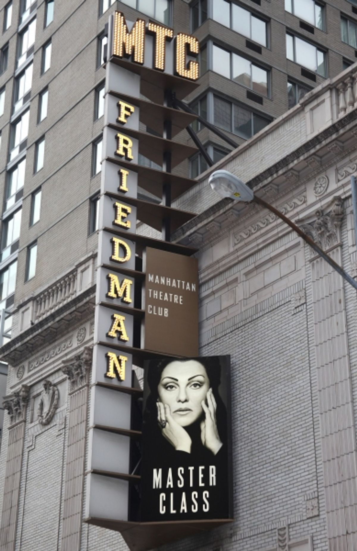 Tyne Daly Theatre Marquee for the Opening Night Performance of The Masnhattan Theatre Club's  'Master Class' at the Samuel J. Friedman Theatre in New York City. at 