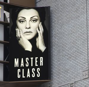 Tyne Daly Theatre Marquee for the Opening Night Performance of The Masnhattan Theatre Photo