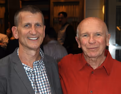 Tom Kirdahy & Terrence McNally attending the Opening Night Performance of The Masnhat Photo