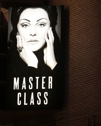 Tyne Daly as Maria Callas at the Opening Night Performance Curtain Call for The Manha Photo
