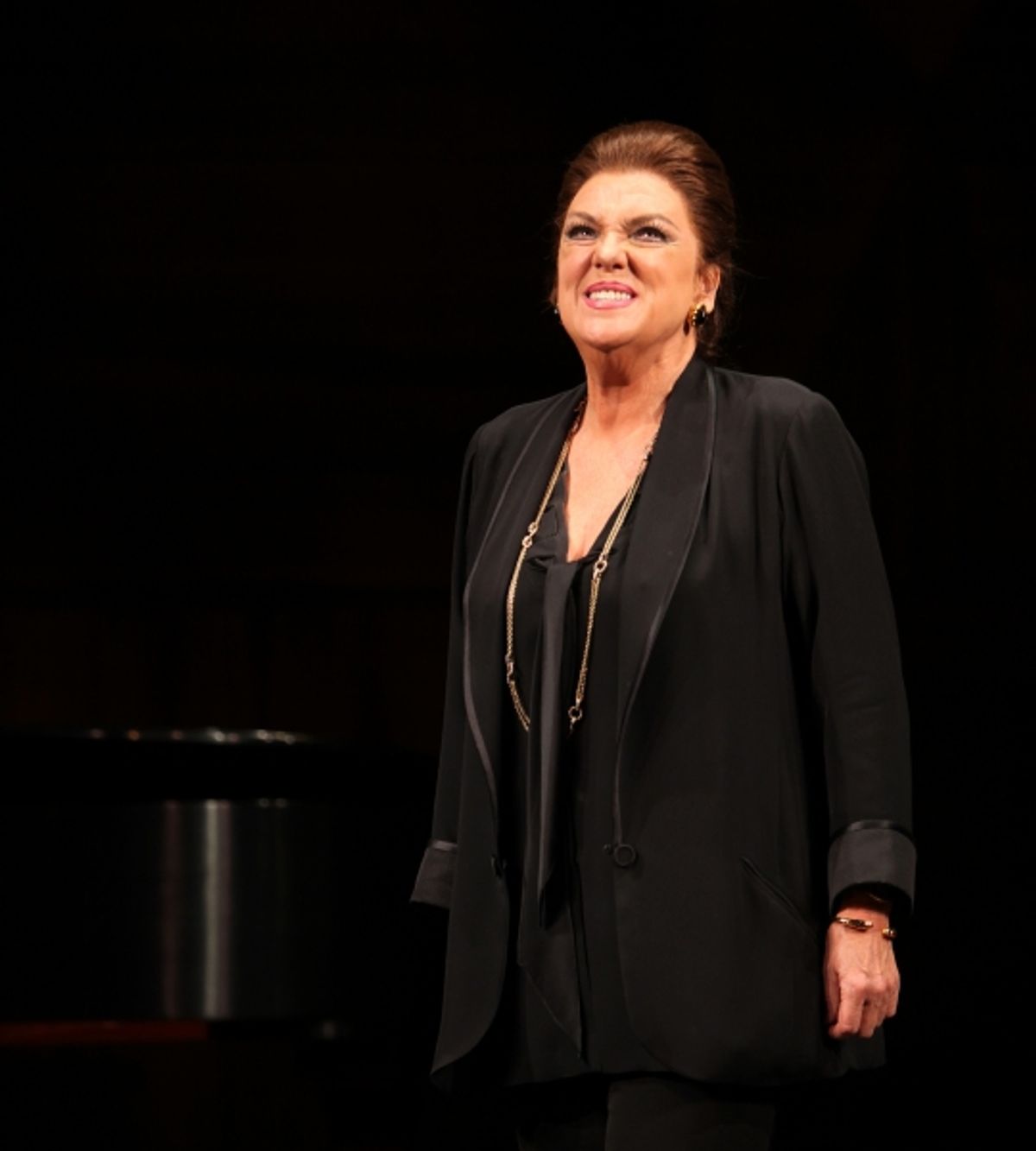 Tyne Daly as Maria Callas at the Opening Night Performance Curtain Call for The Manhattan Theatre Club's  'Master Class' at the Samuel J. Friedman Theatre in New York City. at 