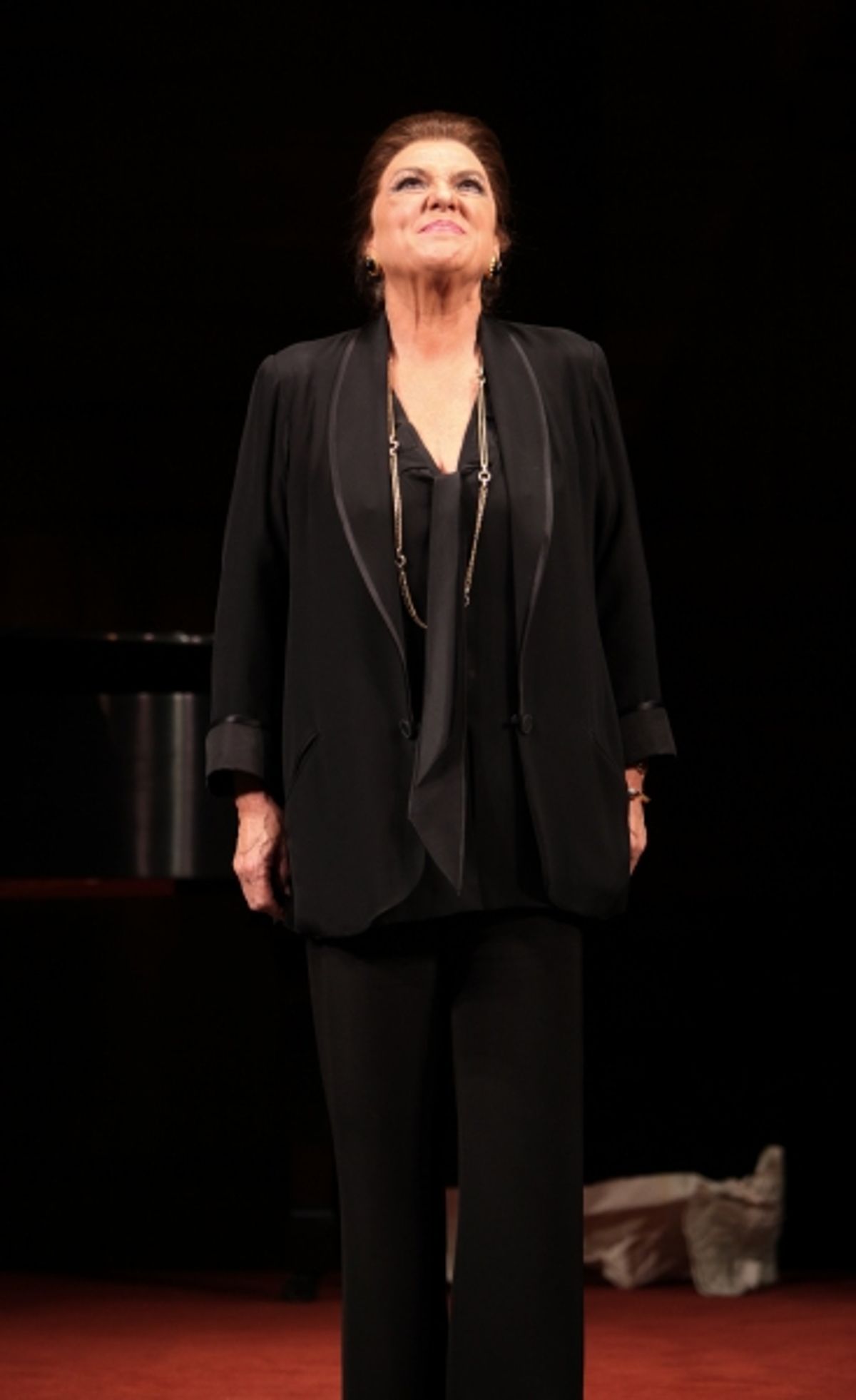 Tyne Daly as Maria Callas at the Opening Night Performance Curtain Call for The Manhattan Theatre Club's  'Master Class' at the Samuel J. Friedman Theatre in New York City. at 