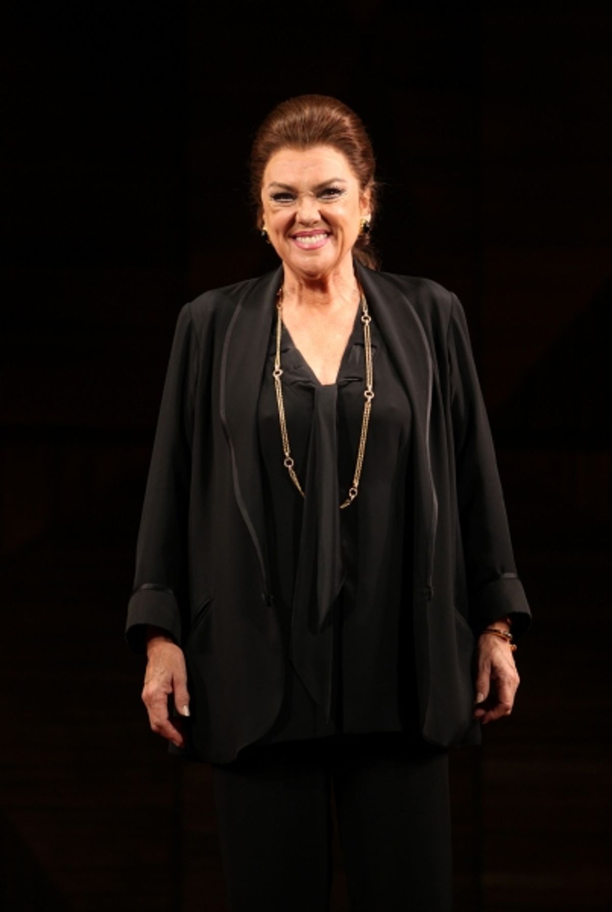 Tyne Daly as Maria Callas at the Opening Night Performance Curtain Call for The Manhattan Theatre Club's  'Master Class' at the Samuel J. Friedman Theatre in New York City. at 