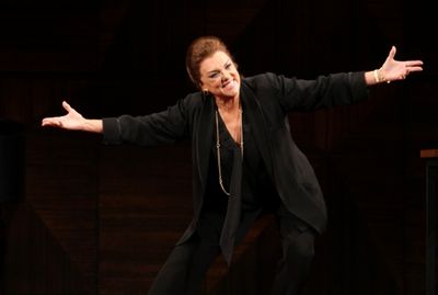 Tyne Daly as Maria Callas at the Opening Night Performance Curtain Call for The Manha Photo