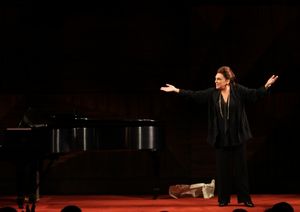 Tyne Daly as Maria Callas at the Opening Night Performance Curtain Call for The Manha Photo