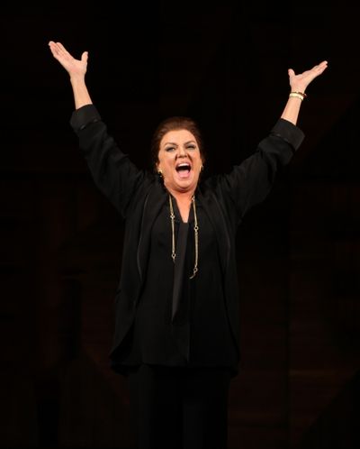 Tyne Daly as Maria Callas at the Opening Night Performance Curtain Call for The Manha Photo
