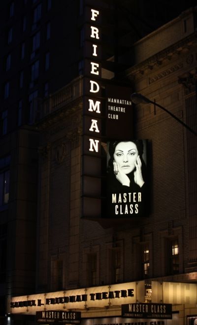 Tyne Daly as Maria Callas ( Theatre Marquee ) at the Opening Night Performance Curtai Photo