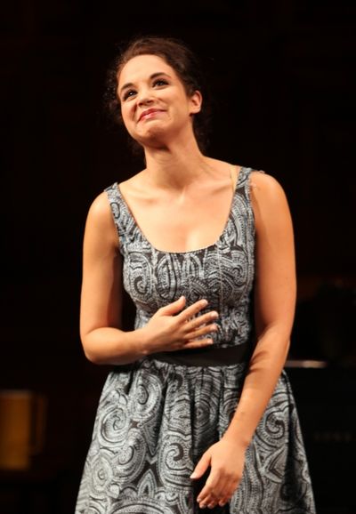 Alexandra Siber at the Opening Night Performance Curtain Call for The Manhattan Theat Photo