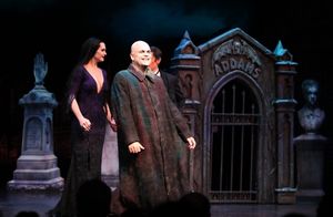 Brad Oscar at the Curtain Call for her debut in 'The Addams Family' at the Lunt-Fontanne Theatre in New York City. @ BroadwayWorld Brad Oscar at the Curtain Call for her debut in 'The Addams Family' at the Lunt-Fonta Photo