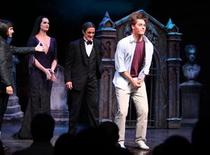 Jesse Swenson at the Curtain Call for her debut in 'The Addams Family' at the Lunt-Fontanne Theatre in New York City. @ BroadwayWorld Jesse Swenson at the Curtain Call for her debut in 'The Addams Family' at the Lunt-Fo Photo