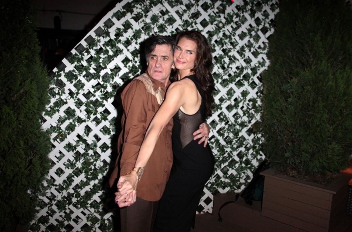 Roger Rees & Brooke Shields attending the After Performance Reception for Brooke Shields debut in 'The Addams Family' at the Empire Hotel Roof in New York City. at 