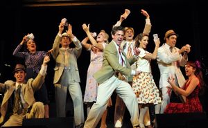 Kevin Kern and the cast of Pittsburgh CLO's Love Changes Everything singing selection Photo