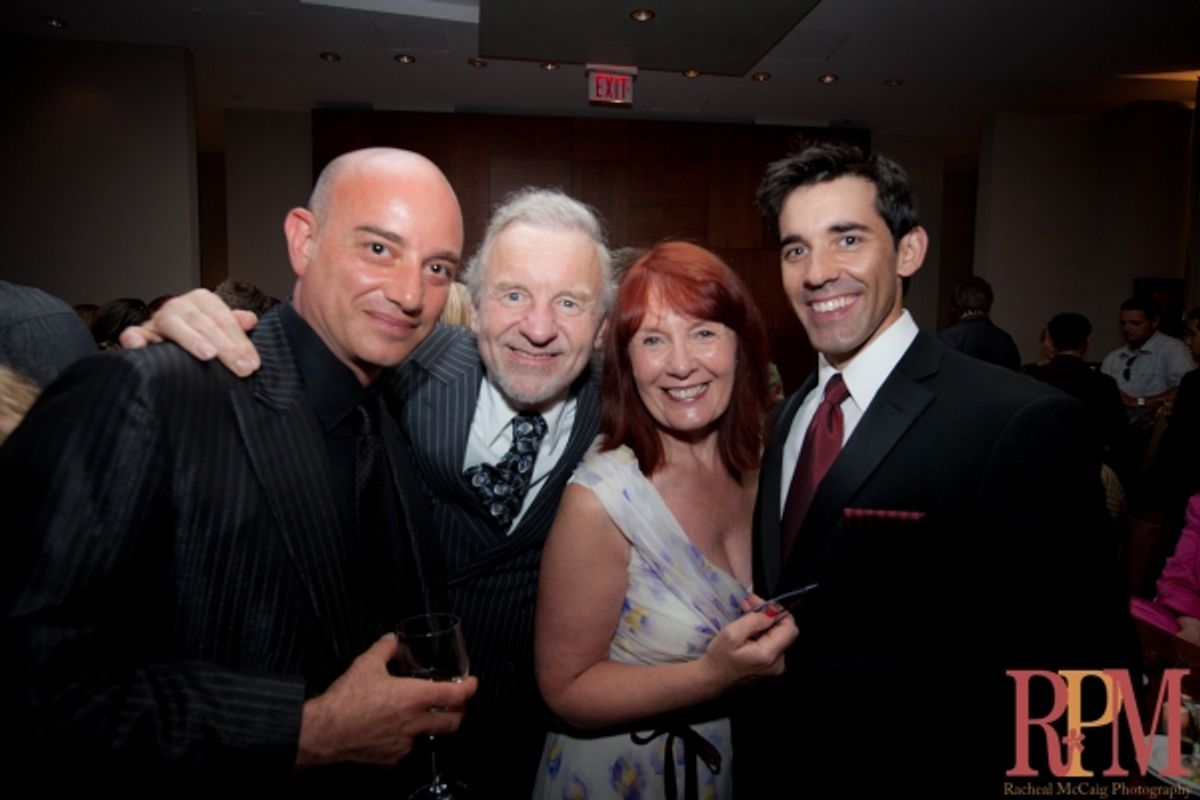 Levon Ichkhanian, Colm Wilkinson, Deirdre Wilkinson and Jeff Madden (Toronto's Frankie Valli) at 