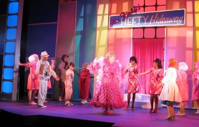 Bill Evans and cast in "Welcome To the 60's" Photo
