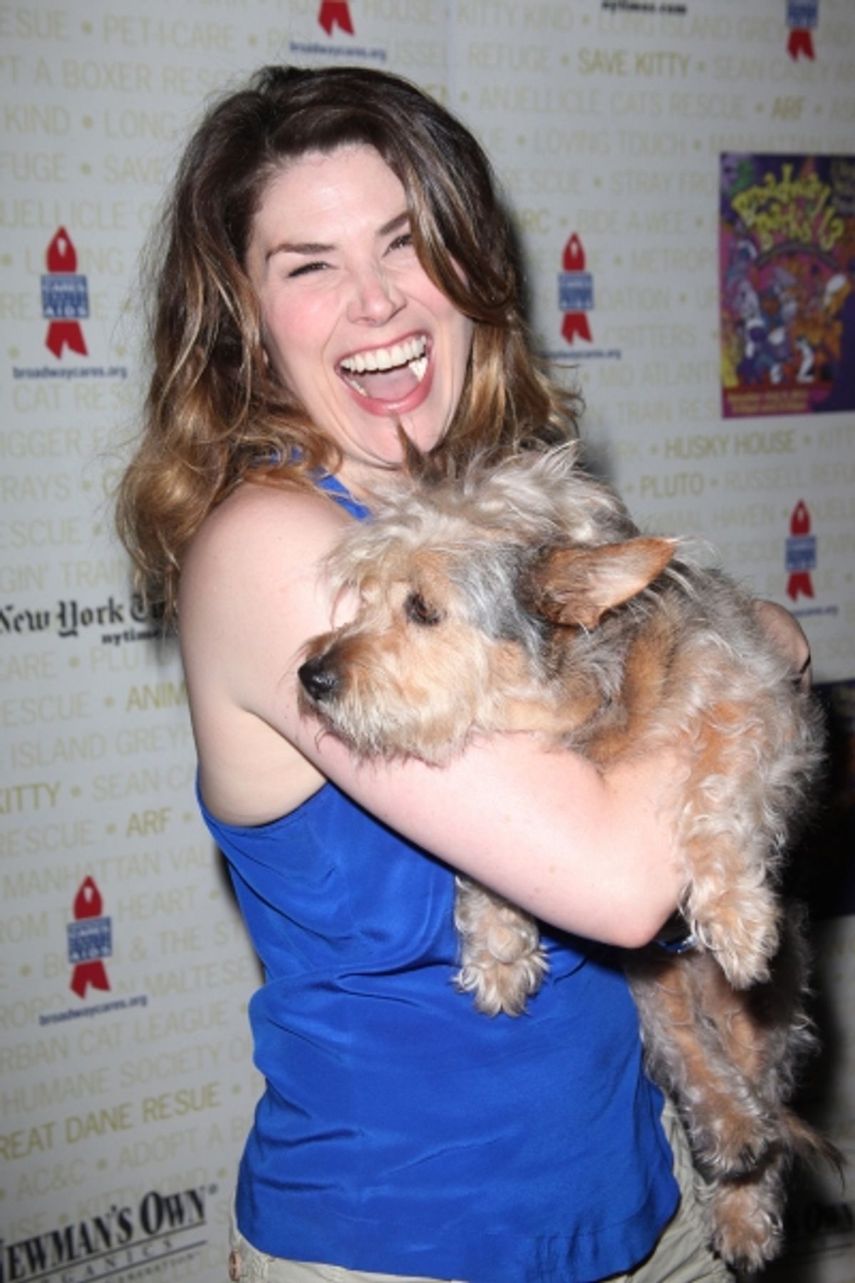 Heidi Blickenstaff Backstage at Broadway Barks Lucky 13th Annual Adopt-a-thon  in New York City.  at 
