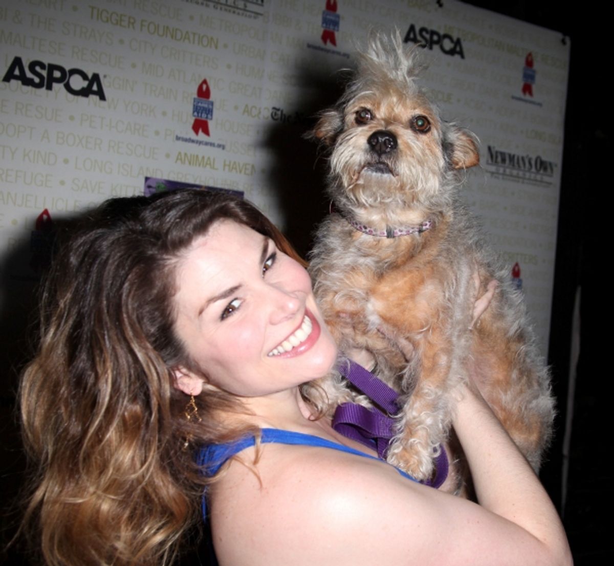 Heidi Blickenstaff Backstage at Broadway Barks Lucky 13th Annual Adopt-a-thon  in New York City.  at 