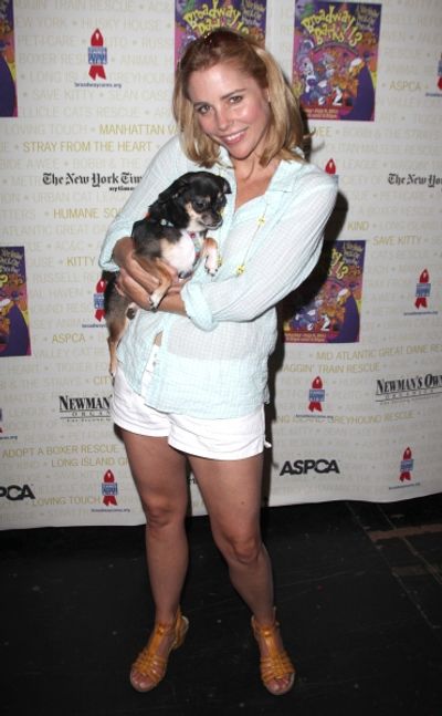 Kerry Butler Backstage at Broadway Barks Lucky 13th Annual Adopt-a-thon  in New York  Photo