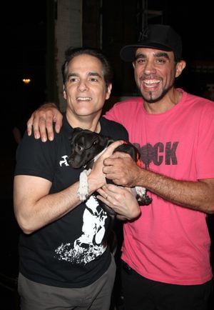 Yul Vazquez & Bobby Cannavale Backstage at Broadway Barks Lucky 13th Annual Adopt-a-t Photo
