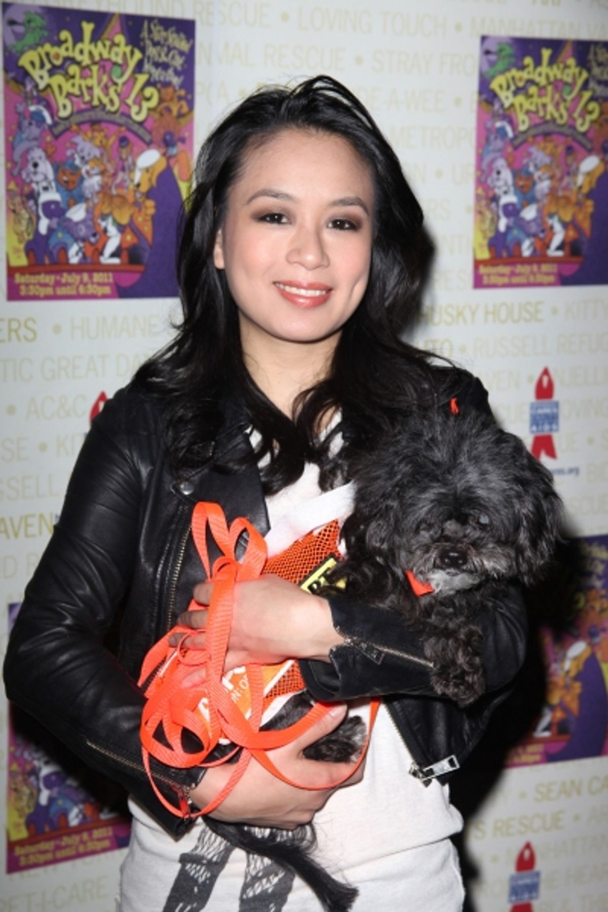 T.V. Carpio Backstage at Broadway Barks Lucky 13th Annual Adopt-a-thon  in New York City.  at 