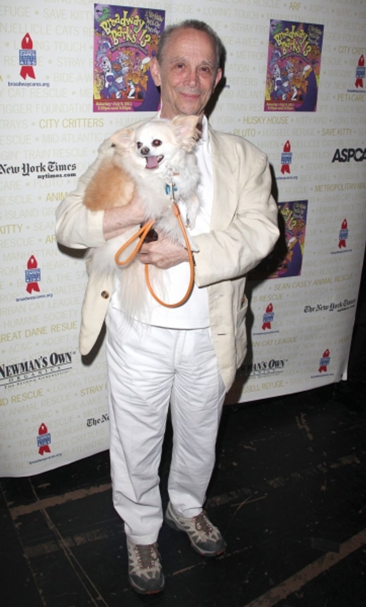 Joel Grey Backstage at Broadway Barks Lucky 13th Annual Adopt-a-thon  in New York City.  at 