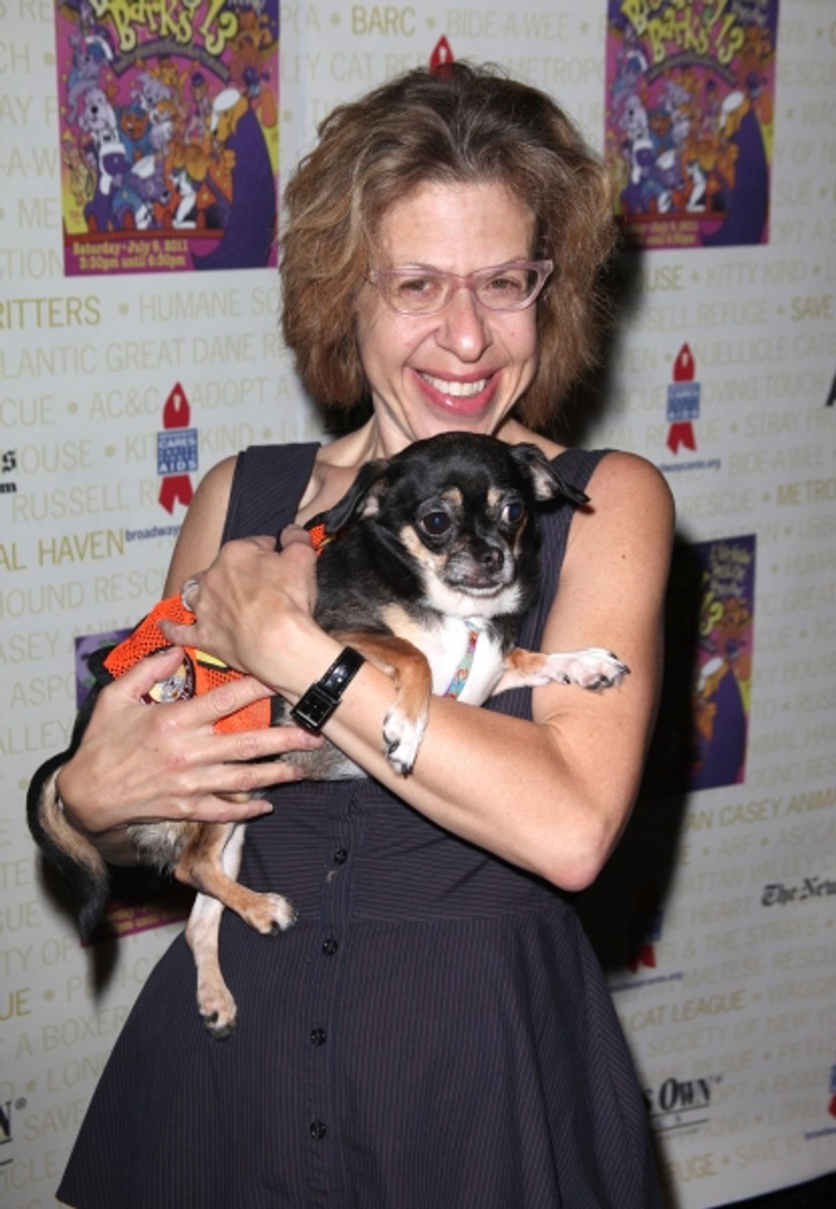 Jackie Hoffman Backstage at Broadway Barks Lucky 13th Annual Adopt-a-thon  in New York City.  at 