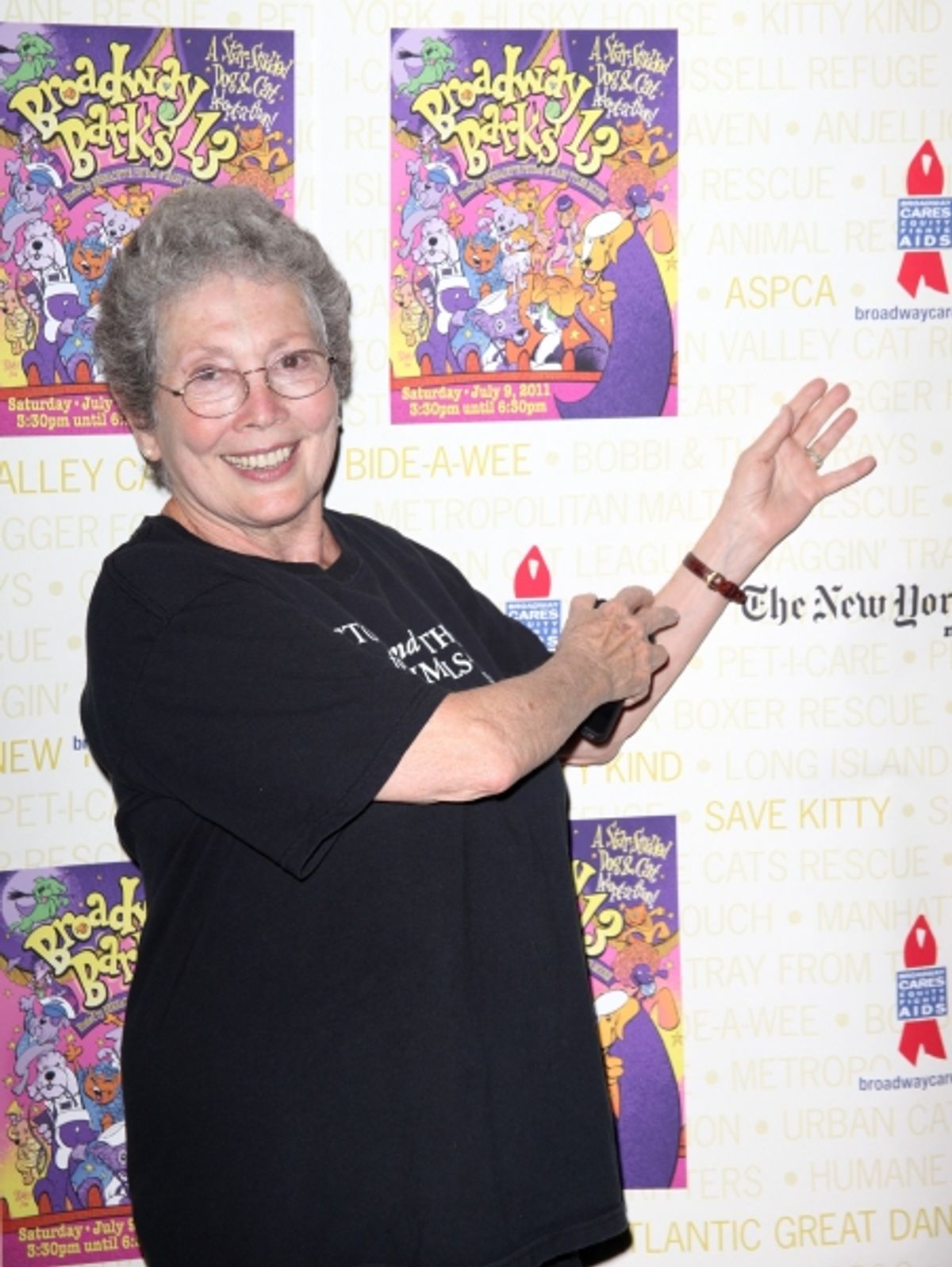 Jackie Joseph Backstage at Broadway Barks Lucky 13th Annual Adopt-a-thon  in New York City.  at 