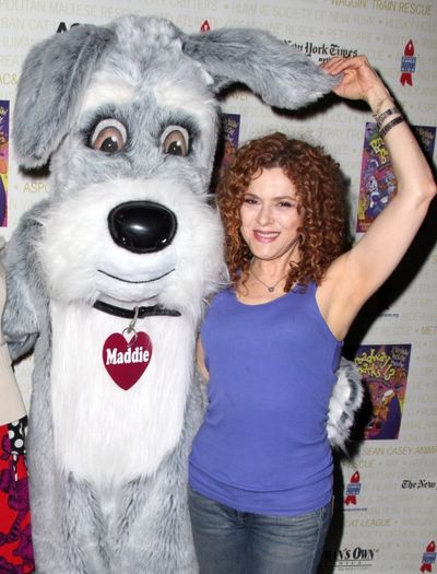 Maddie & Bernadette Peters  Backstage at Broadway Barks Lucky 13th Annual Adopt-a-tho Photo