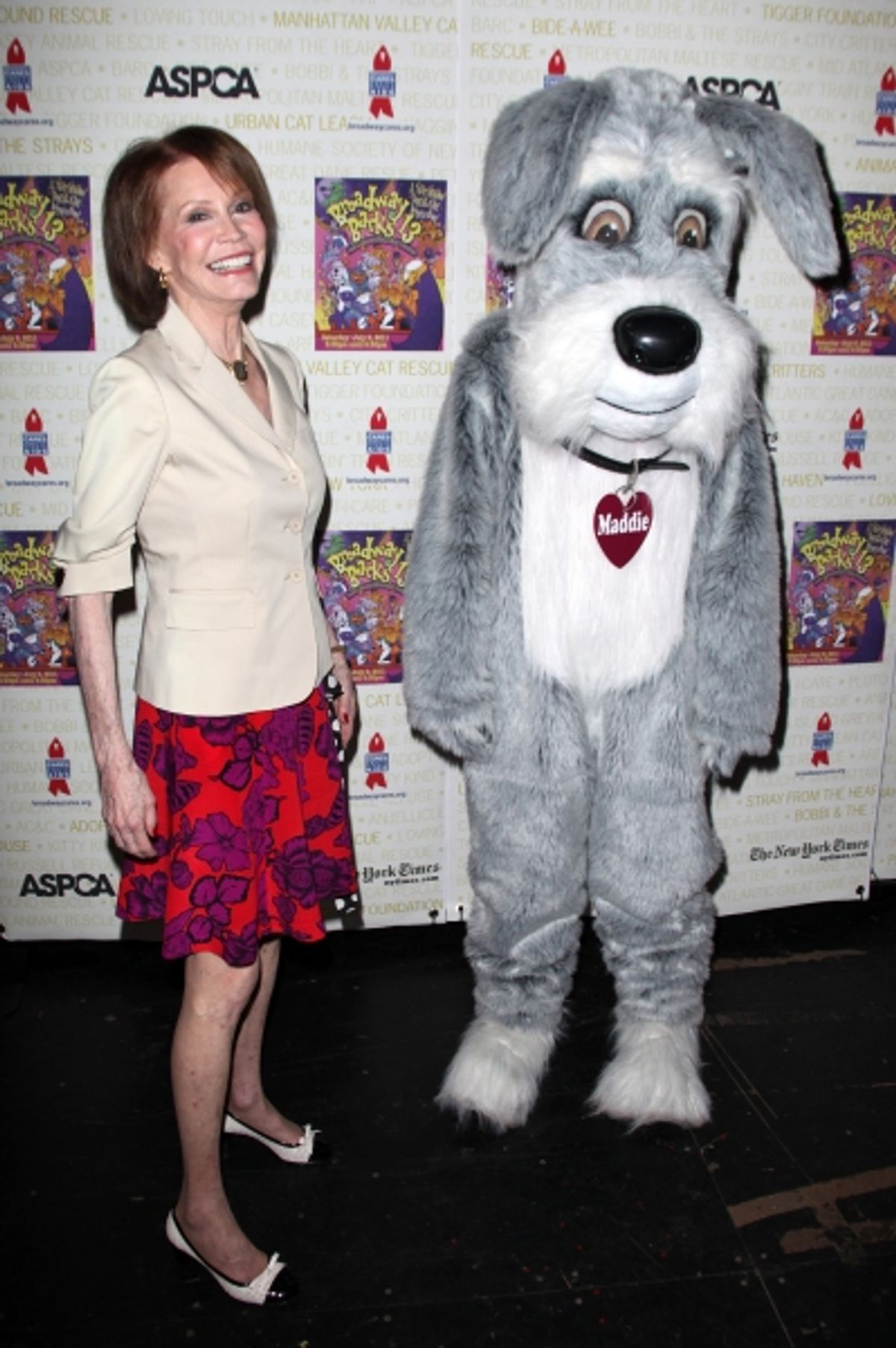 Mary Tyler Moore & Maddie Backstage at Broadway Barks Lucky 13th Annual Adopt-a-thon  in New York City.  at 