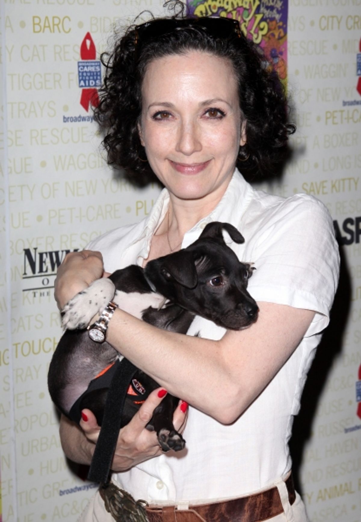 Bebe Neuwirth Backstage at Broadway Barks Lucky 13th Annual Adopt-a-thon  in New York City.  at 