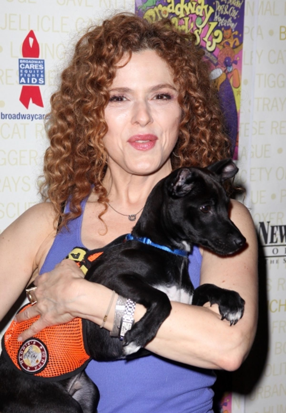 Bernadette Peters Backstage at Broadway Barks Lucky 13th Annual Adopt-a-thon  in New York City.  at 