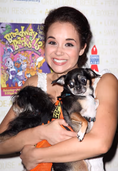 Alexandra Silber Backstage at Broadway Barks Lucky 13th Annual Adopt-a-thon  in New Y Photo