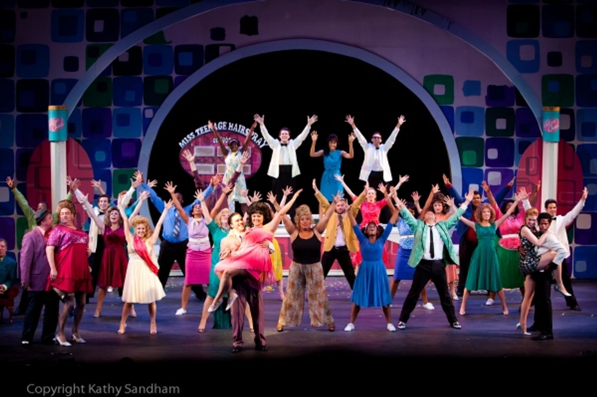 Cody Zak as Link Larkin, Brittany Lynne Eckstrom as Tracy Turnblad at 