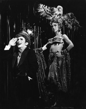 Joel Grey in Cabaret, 1966; © Leo Friedman, 2011. All rights reserved. @ BroadwayWorld Joel Grey in Cabaret, 1966; © Leo Friedman, 2011. All rights reserved. Photo