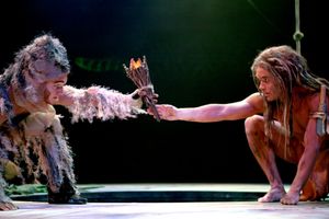 Christopher Messina (Terk) and Brian Justin Crum (Tarzan) Photo